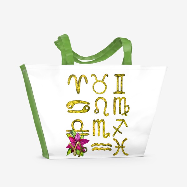 Пляжная сумка «Козерог гороскоп »