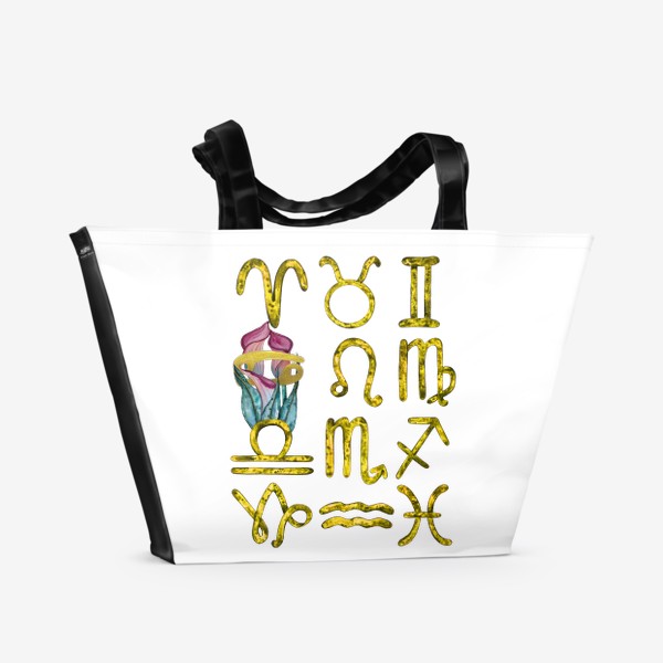 Пляжная сумка «Рак Раки Гороскоп знаки зодиака»