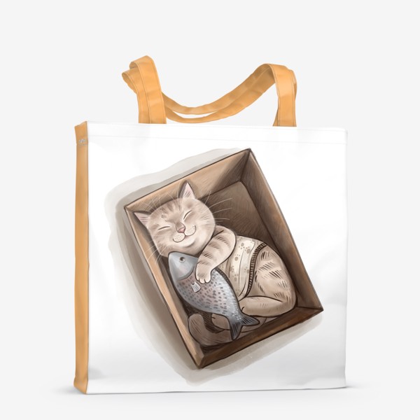 Сумка-шоппер «Кот в коробке»