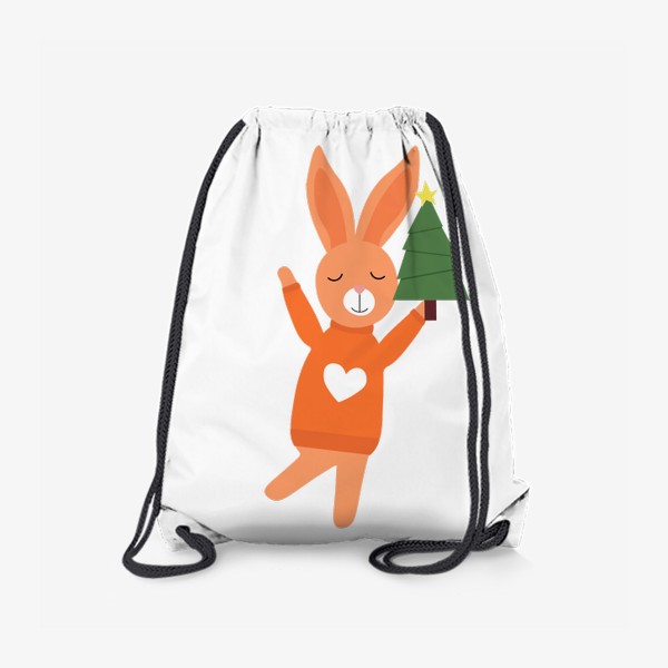 Рюкзак «Кролик с елкой»