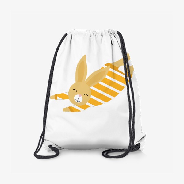 Рюкзак «Лятящий кролик в желтом свитере»