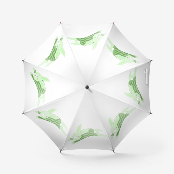 Зонт «Прыгающий кролик в зеленом свитере»