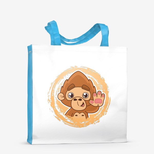 Сумка-шоппер «Мультяшная обезьяна»