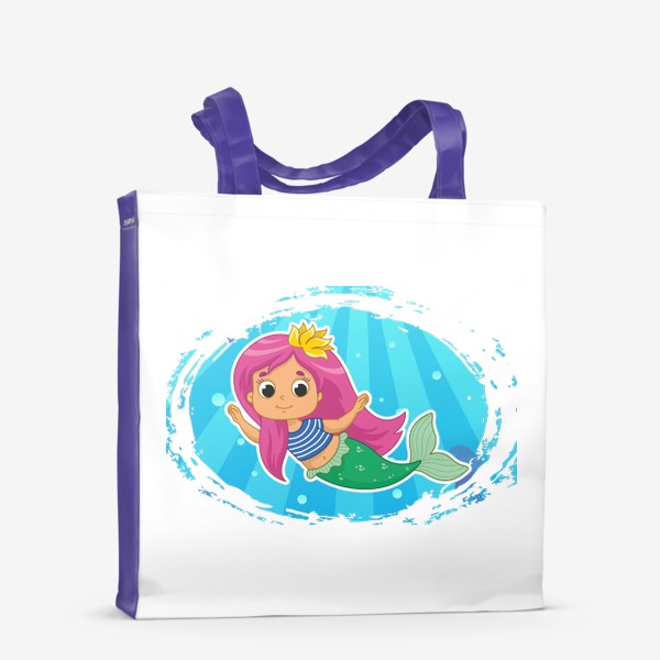 Сумка-шоппер «Маленькая русалочка под водой»