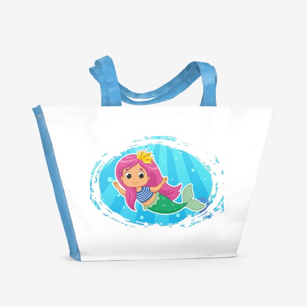Пляжная сумка «Маленькая русалочка под водой»