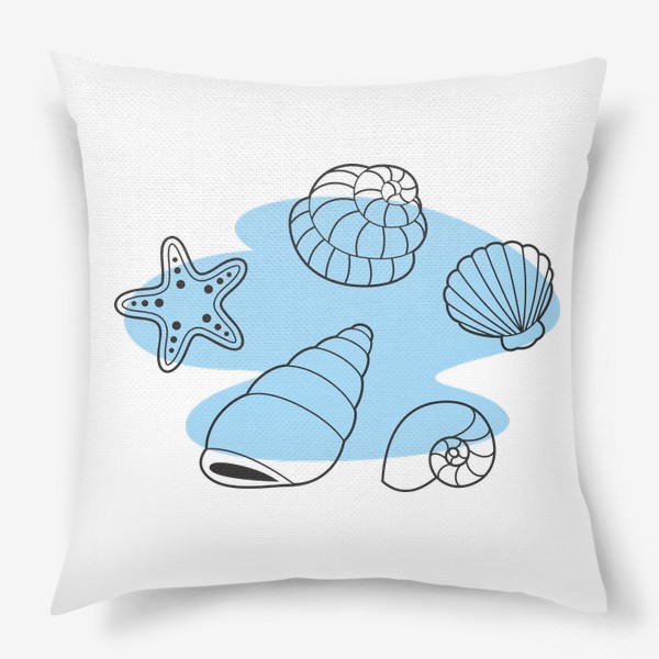 Подушка «Морские ракушки»