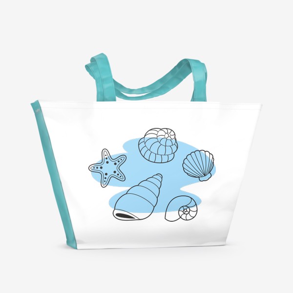 Пляжная сумка «Морские ракушки»