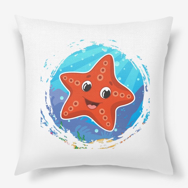 Подушка «Мультяшная морская звезда»