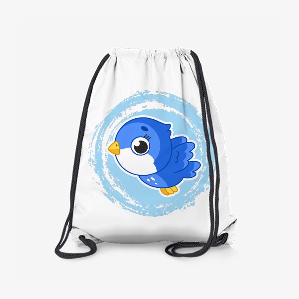 Рюкзак «Мультяшная синяя птичка»