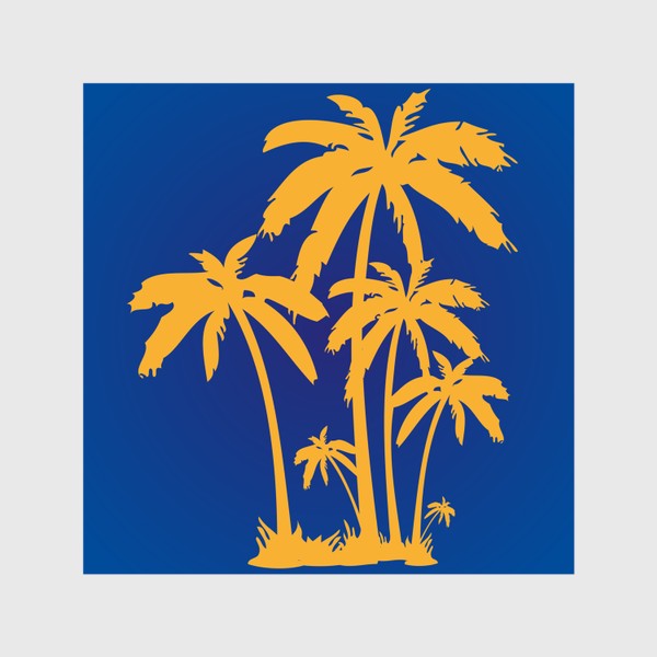 Шторы «Желтые пальмы»
