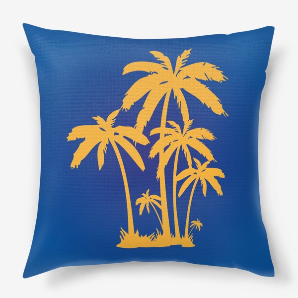 Подушка «Желтые пальмы»