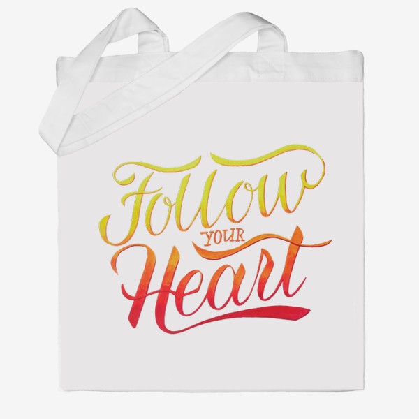Сумка хб «Follow your heart»