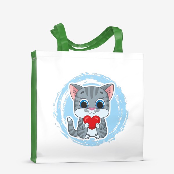 Сумка-шоппер «Котёнок с сердцем»