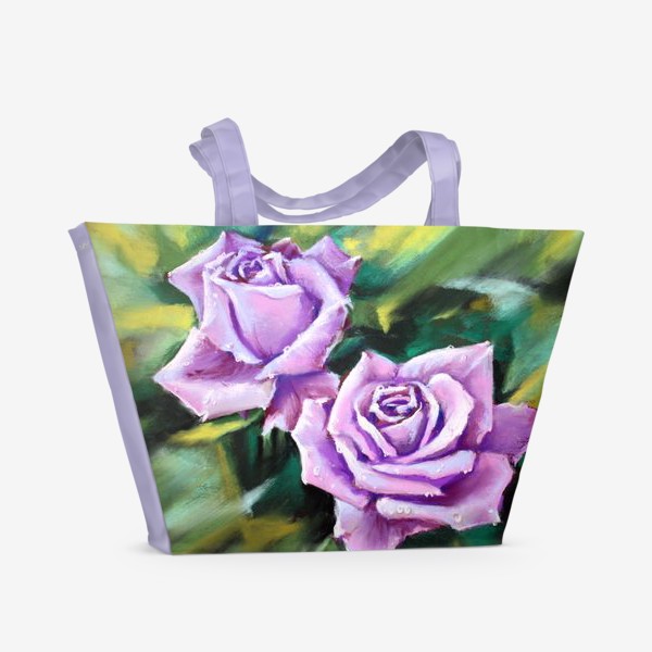 Пляжная сумка «розы на наждачке»