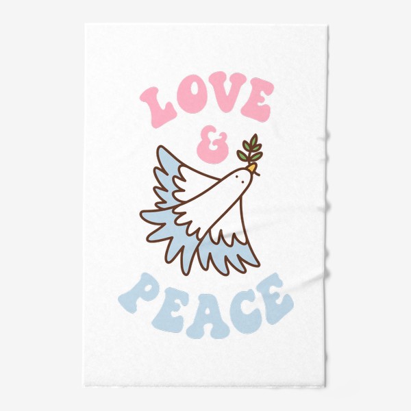 Полотенце «Любовь и мир / Love and peace»