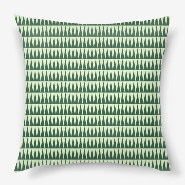 Подушка «Зеленый треугольный»