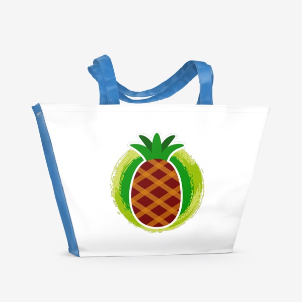 Пляжная сумка «Мультяшный ананас»
