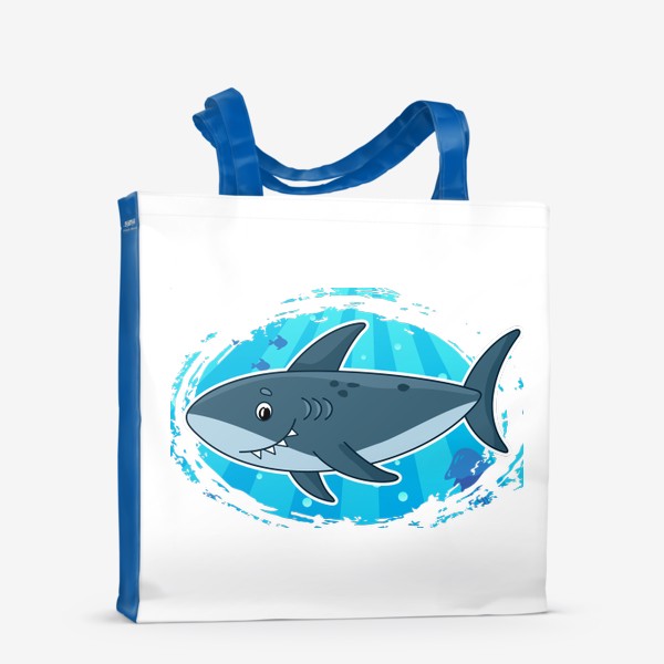 Сумка-шоппер «Мультяшная акула»