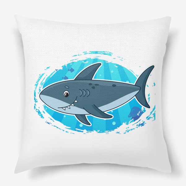 Подушка «Мультяшная акула»