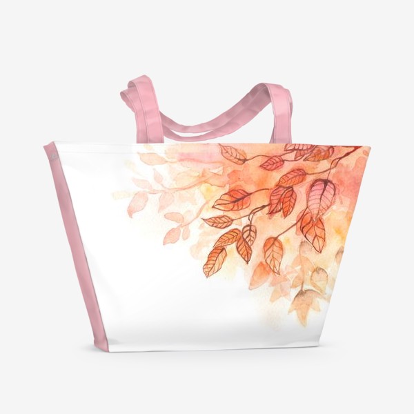 Пляжная сумка «Оранжевые листья»
