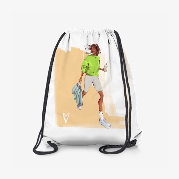 Рюкзак «Модная девушка с покупками»