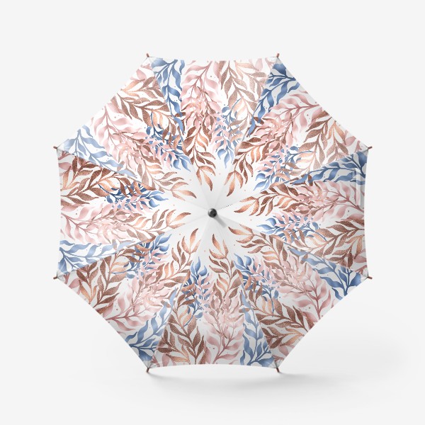 Зонт «Волшебные зимние веточки и листья»