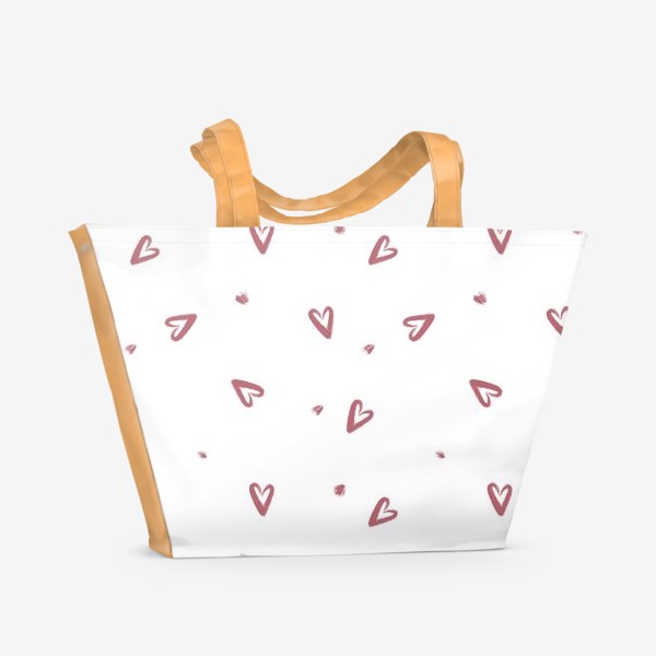 Пляжная сумка «Паттерн Любовь»