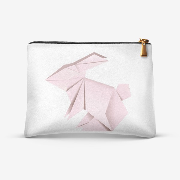 Косметичка «Розовый кролик оригами»