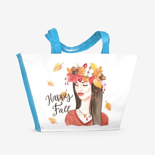 Пляжная сумка «Девушка-Осень»