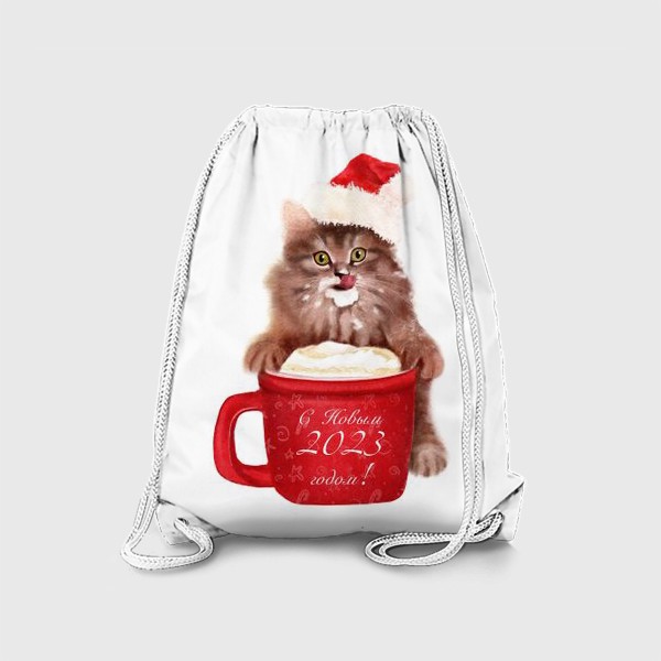 Рюкзак «Новогодний котенок»
