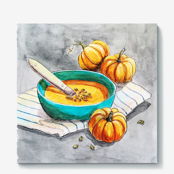 Холст «Тыквенный суп»