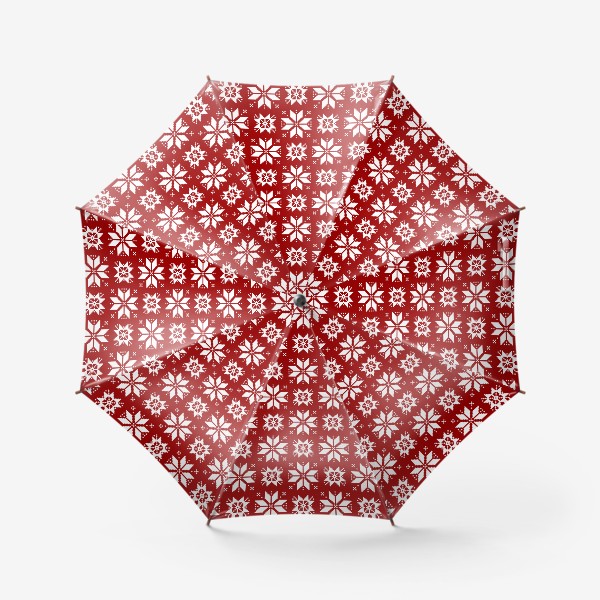 Зонт «Новогодний орнамент  »