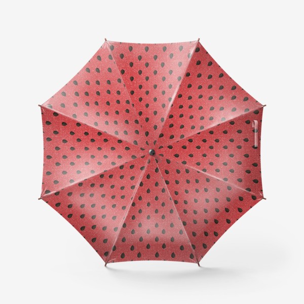Зонт «Сочный Арбуз. Семечки, мякоть, текстура.»