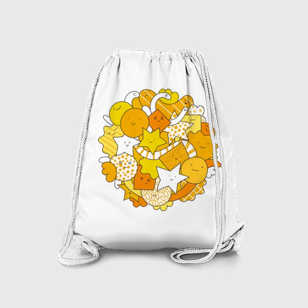 Рюкзак «Желтый принт - эмоции и настроения»