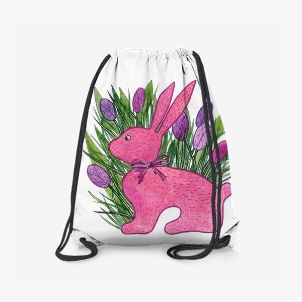 Рюкзак «Розовый кролик. Новый год 2023. Год Кота и Кролика»