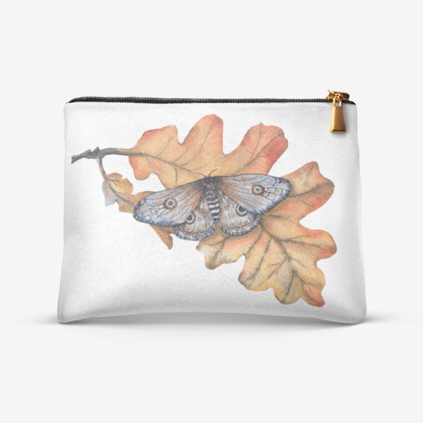 Косметичка «Бабочка Мотылек Листья Осень Дуб Насекомые»