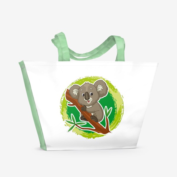 Пляжная сумка «Мультяшный коала»