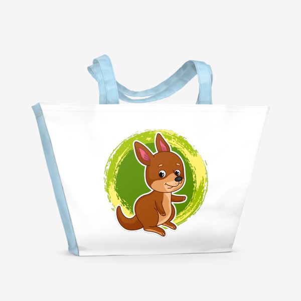 Пляжная сумка «Мультяшный кенгуру»