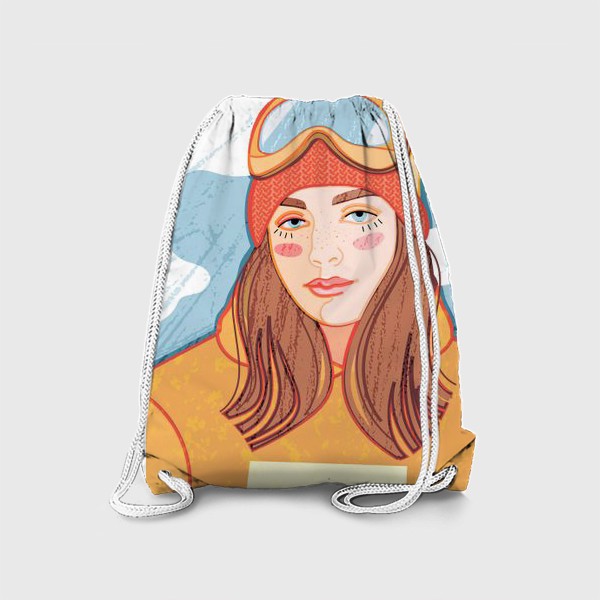 Рюкзак «портрет девушки в лышной экипировке»