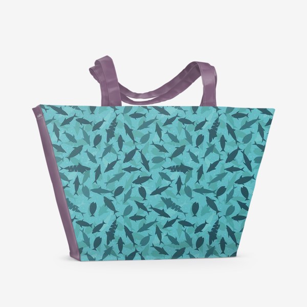 Пляжная сумка «Рыбы в море»