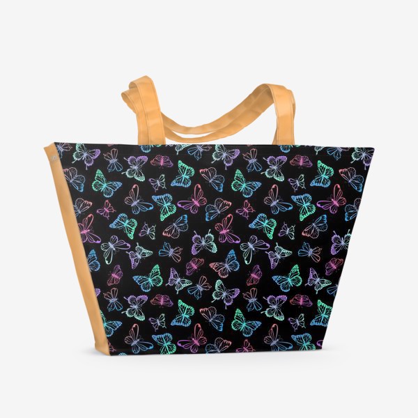 Пляжная сумка «Радужные бабочки»