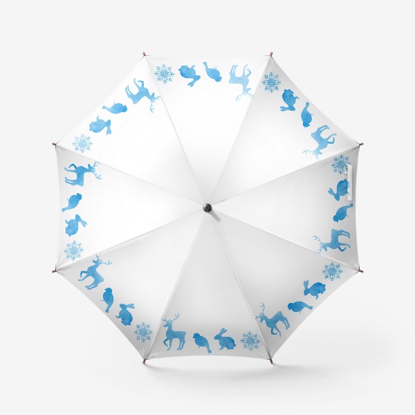 Зонт «Зимние силуэты»