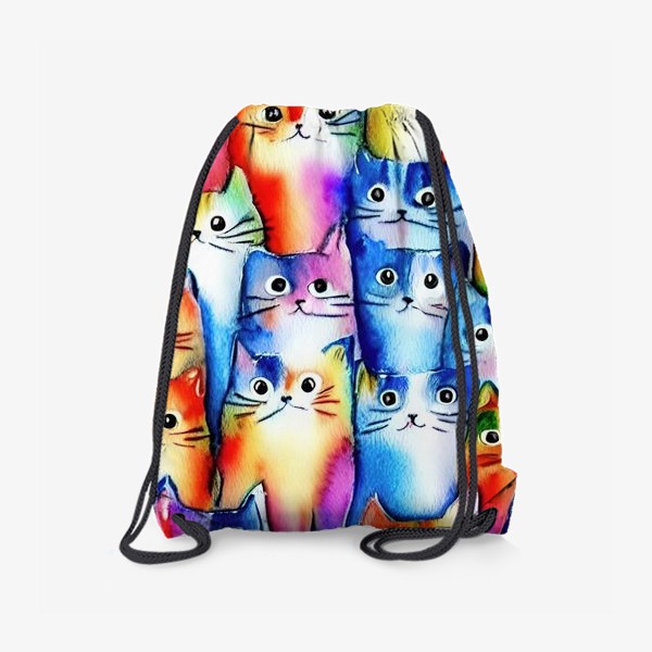 Рюкзак «Акварельные коты»