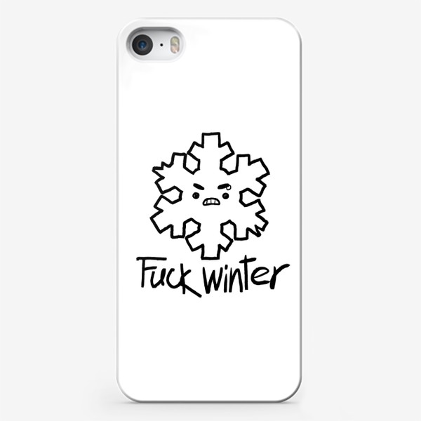 Чехол iPhone «Снежинка неформал ненавидящая зиму»