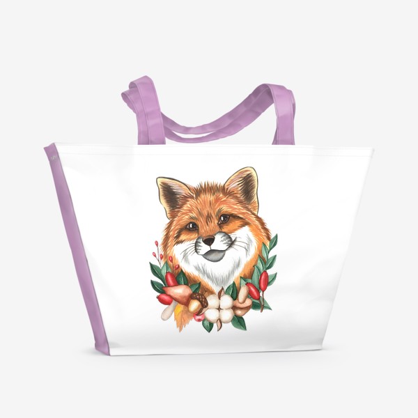 Пляжная сумка «Осенняя лиса»