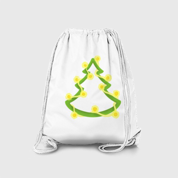 Рюкзак «Новогодняя ёлка с гирляндой»