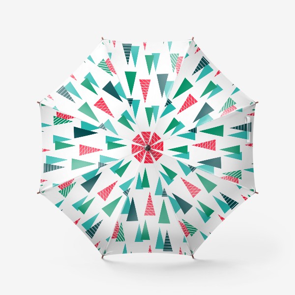 Зонт «Новогодние елочки»