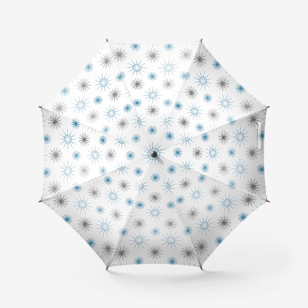 Зонт «Снежинки зимой»