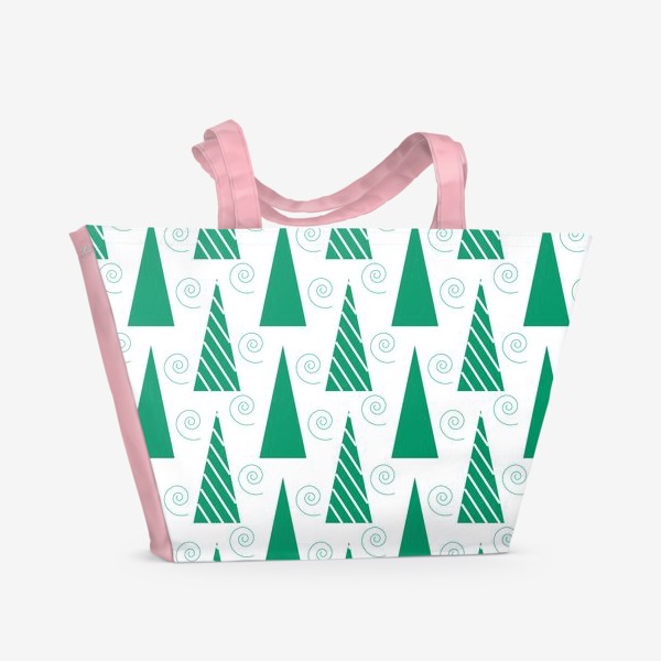 Пляжная сумка «Елочки зеленые»