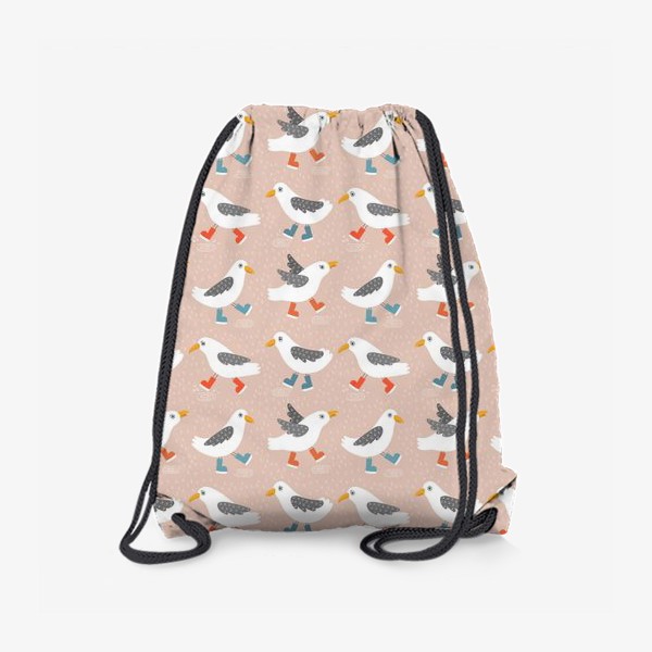 Рюкзак «Чайки в резиновых сапожках»